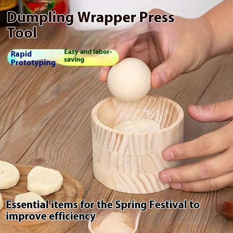 Dumpling Press Set - 1 комплект деревянной пельменей — ручной
