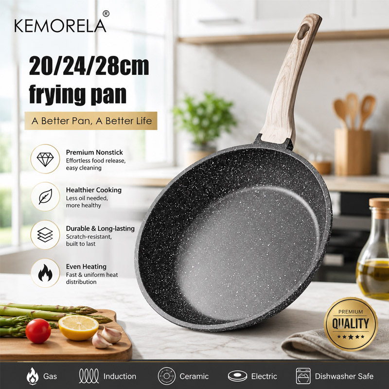 Mini Pancake Griddle - Антипригарная сковорода-сотейник 20/24/28 см для дома,