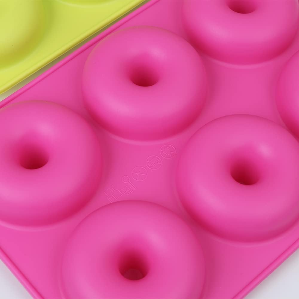 Donut Mold Silicone - Силиконовая форма для выпечки пончиков, легко