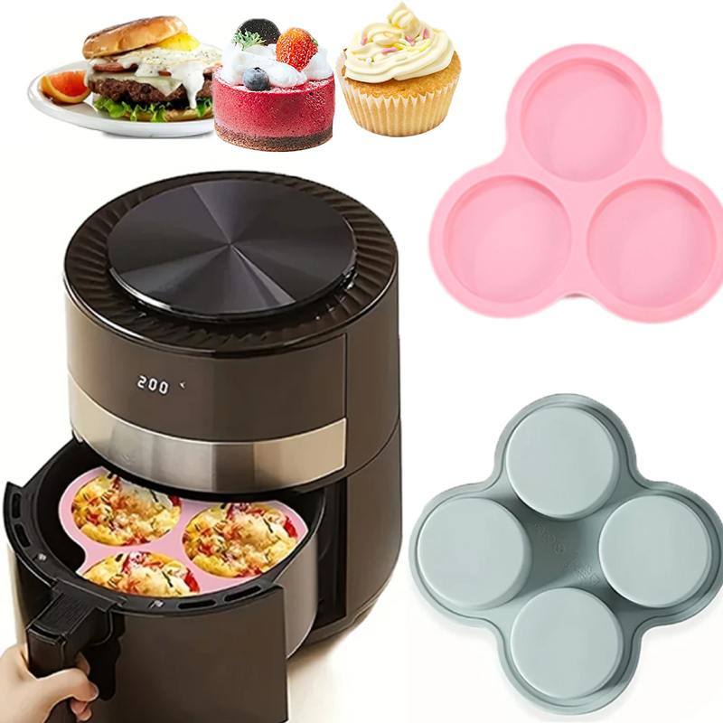 Egg Waffle Pan - Многоразовая силиконовая форма для аэрофритюрницы, яйца,