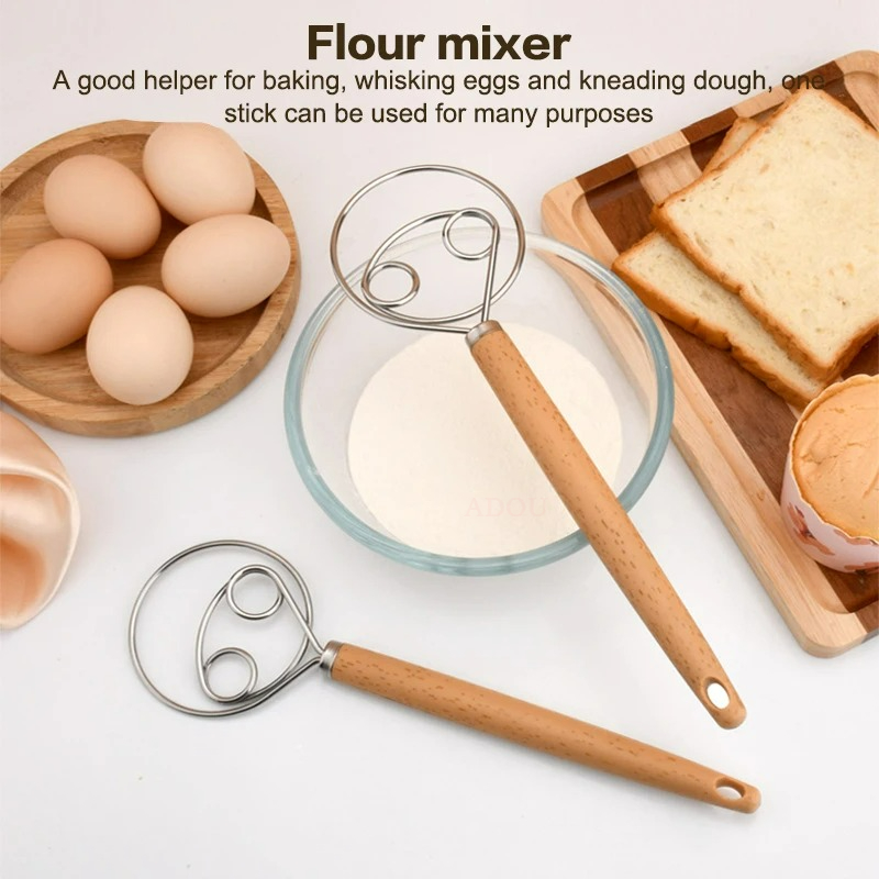 Danish Pancake Pan - 10-дюймовый креативный ручной венчик из нержавеющей