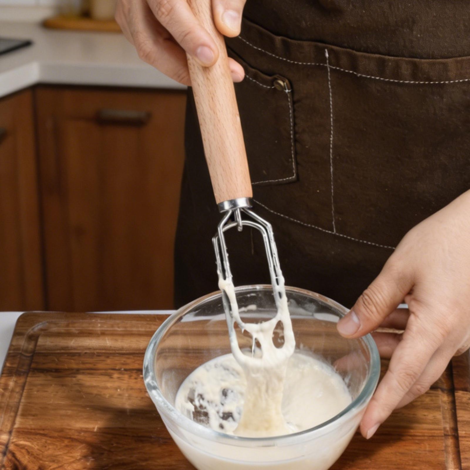 Danish Pancake Pan - Датская венчика-мешалка для теста из нержавеющей