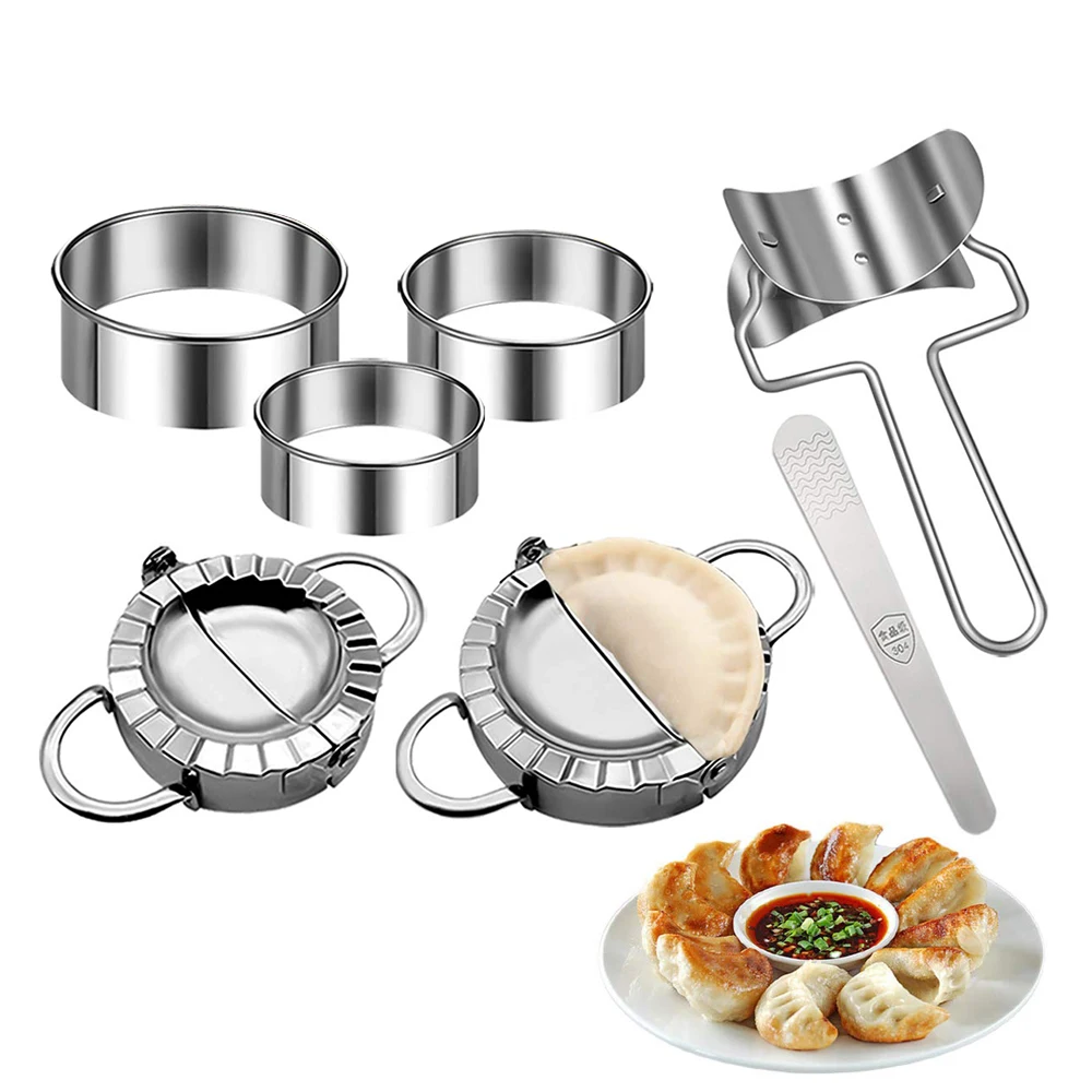Dumpling Press Set - Форма для пельменей из нержавеющей стали,