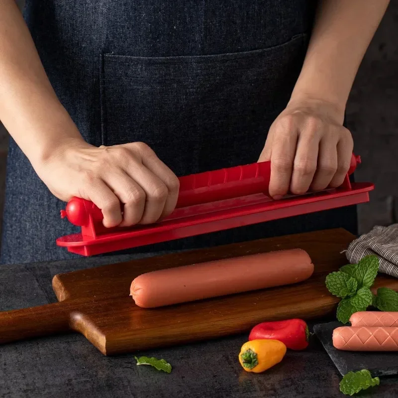 Hot Dog Press - Слайсер для хот-догов, крест-накрест, прочный АБС-пластик,