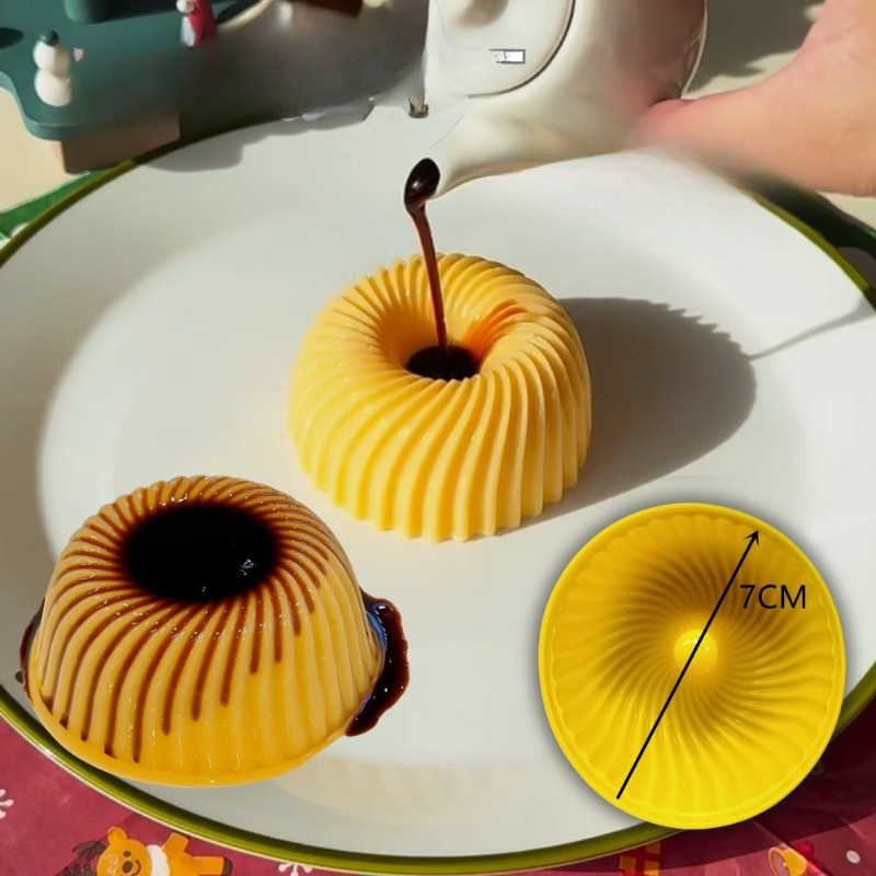 Donut Mold Silicone - Силиконовая форма для кексов Crème Brûlée,
