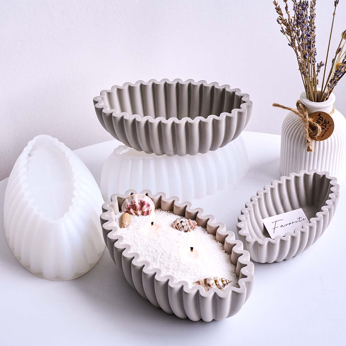 Potsticker Mold - Силиконовая форма S/M/L для овальной полосатой