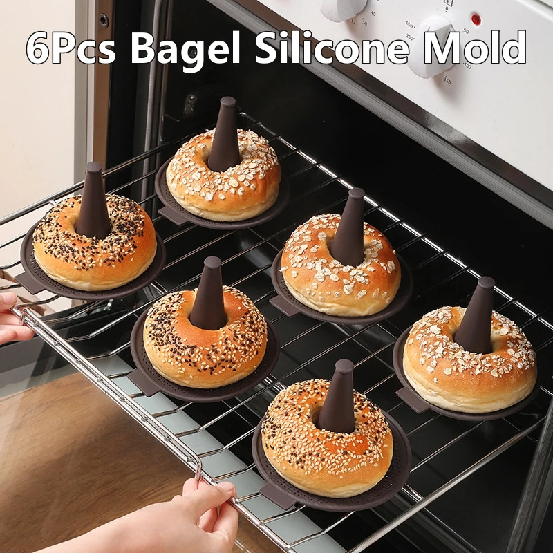 Donut Mold Silicone - 6 шт., силиконовые формы для выпечки,