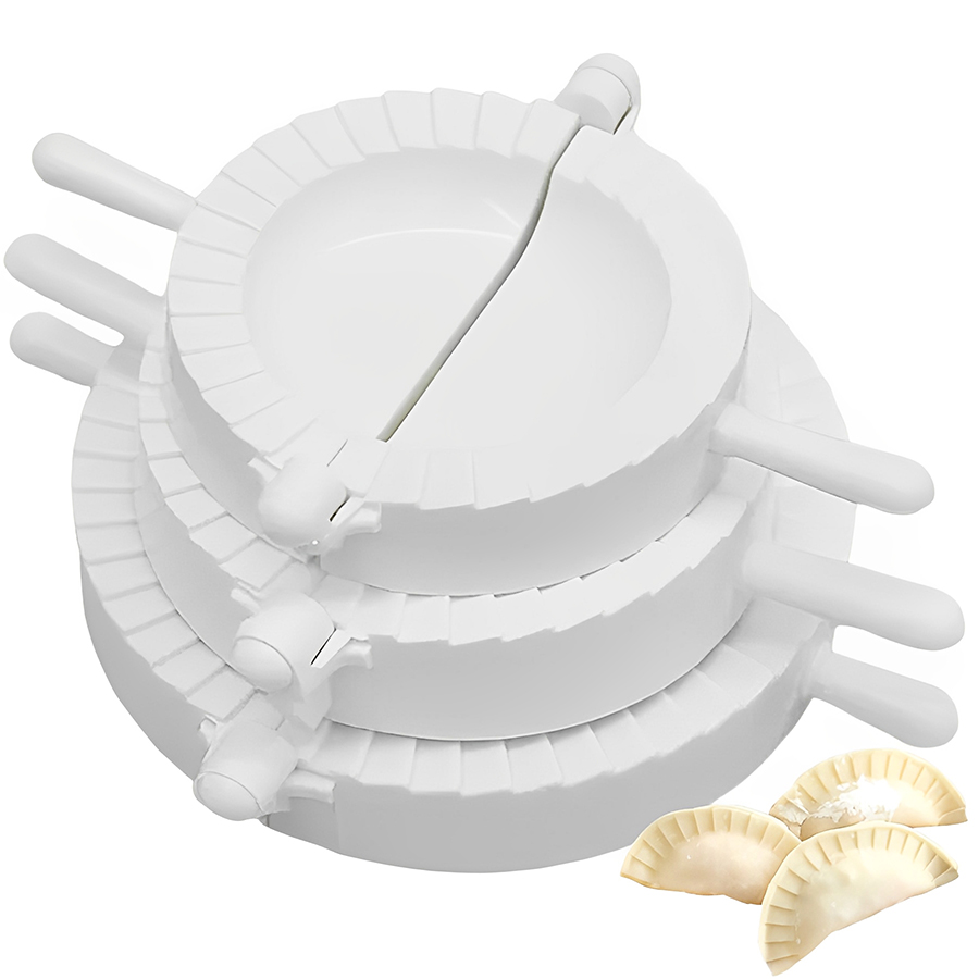 Dumpling Press Set - 3 шт./компл., 7-10 см, пластиковая пельменница,