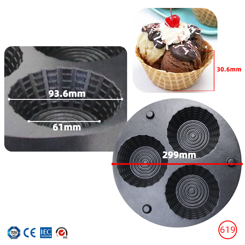 Профессиональная вафельница дл – обзор и цена Waffle Cone Maker