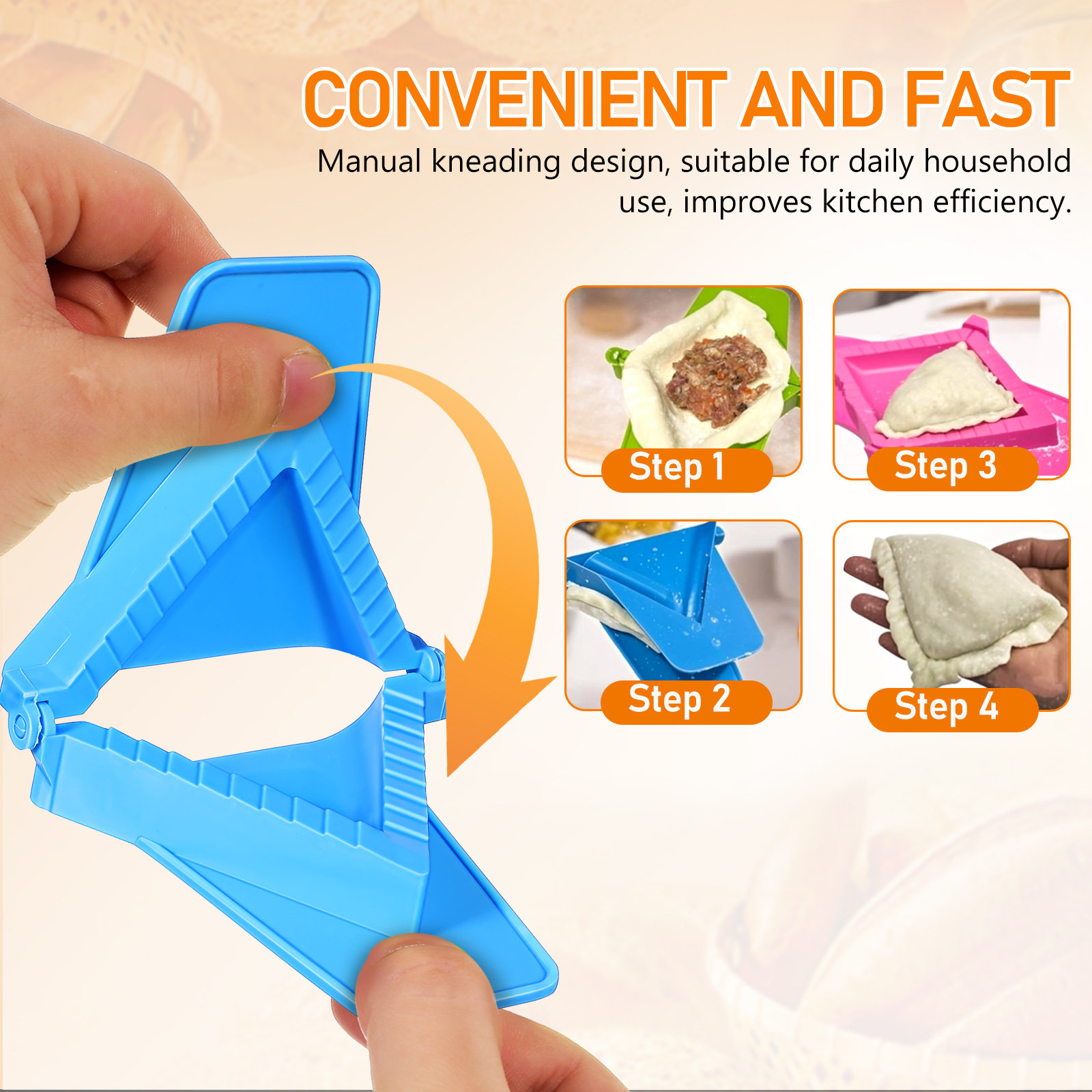 Набор из 3 пластиковых форм дл – обзор и цена Dumpling Press Set
