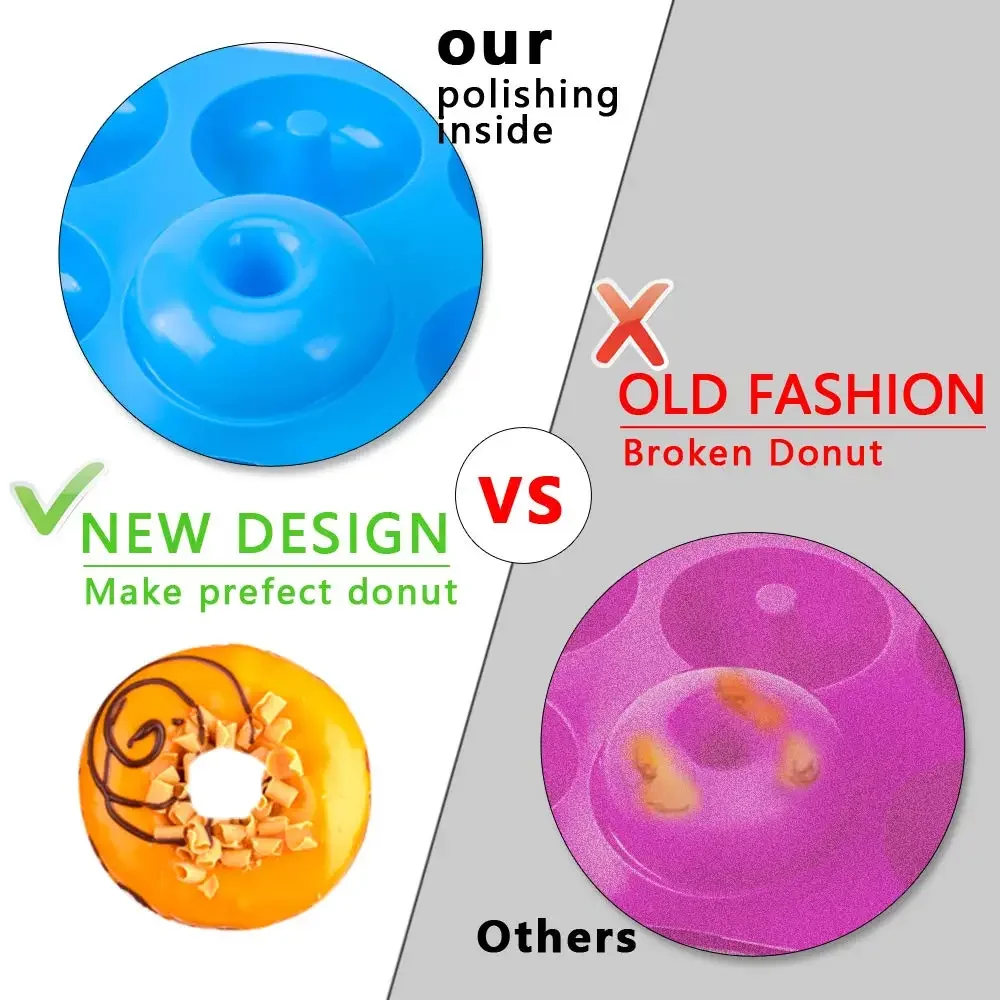 1/2 шт. силиконовая форма для  – обзор и цена Donut Mold Silicone