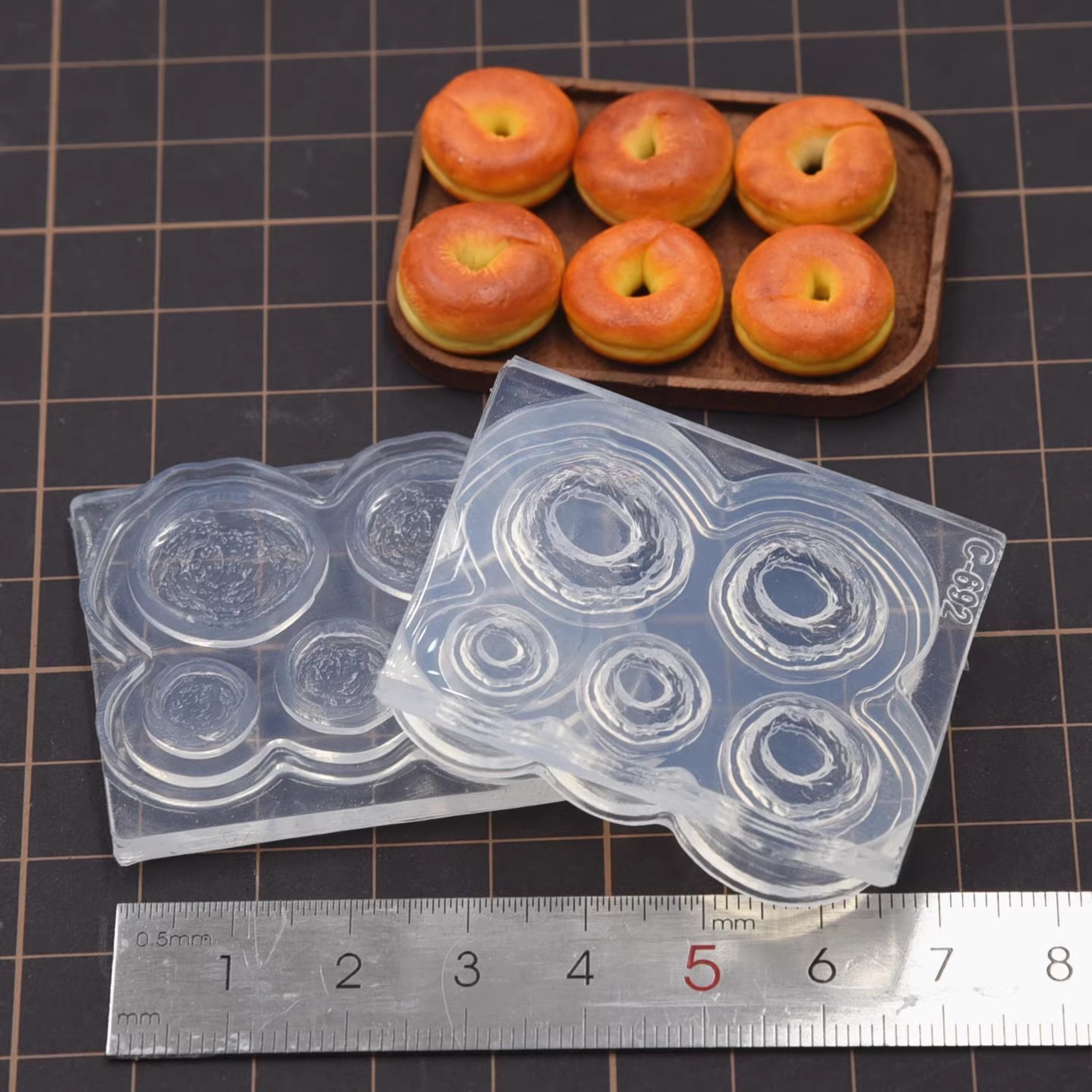 Полимерная глина, мини-3D бубл – обзор и цена Donut Mold Silicone