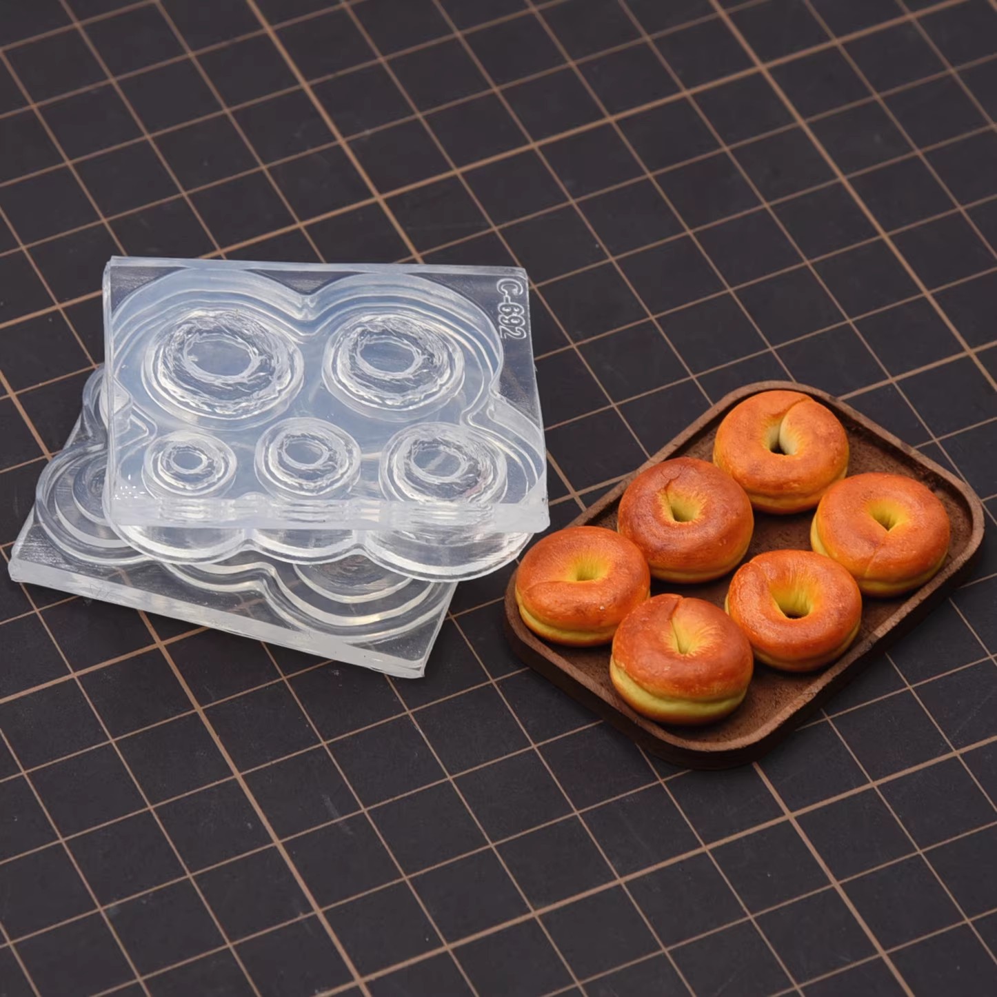 Полимерная глина, мини-3D бубл – обзор и цена Donut Mold Silicone